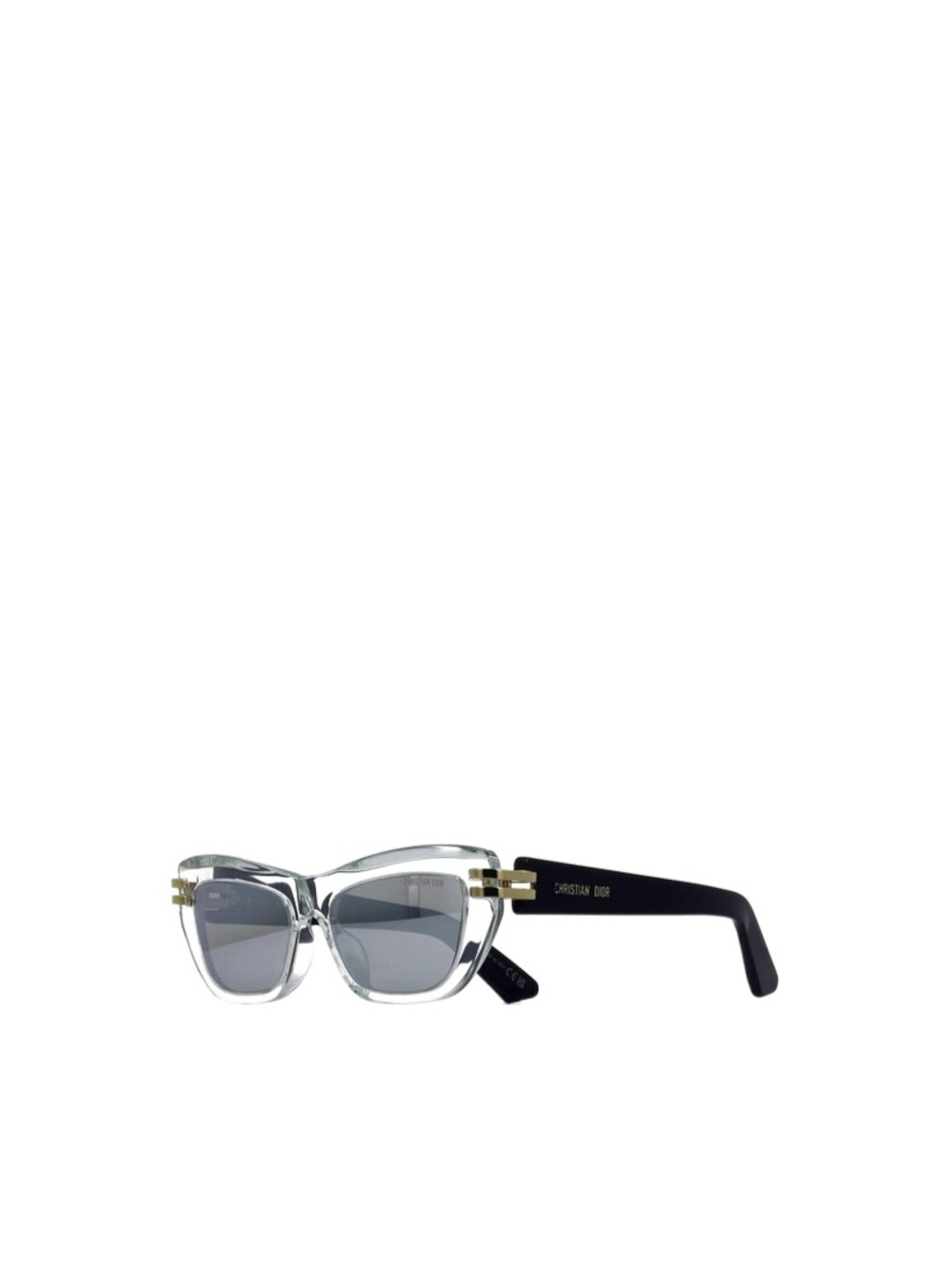 CDior B2U Clear Frame Sunglasses with Gray Lenses $700 Retail